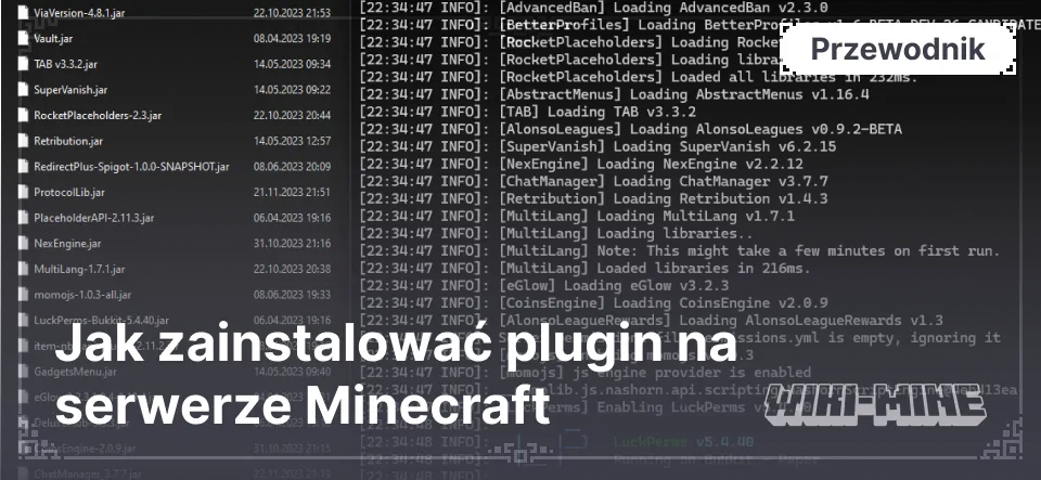 Jak zainstalować wtyczkę na serwer Minecraft