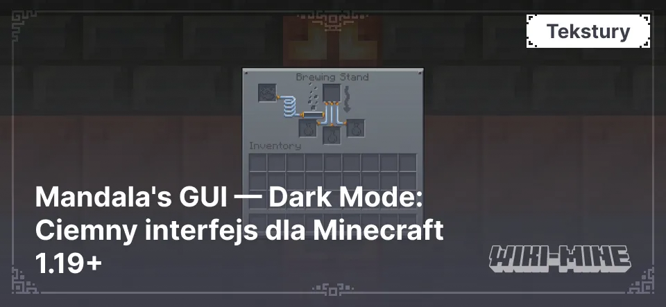 Mandala's GUI — Dark Mode: Ciemny interfejs dla Minecraft 1.19+