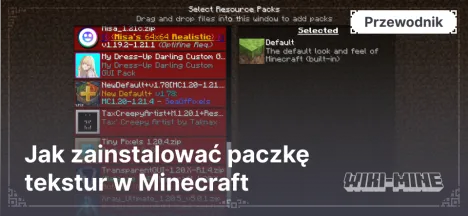 Jak zainstalować paczkę tekstur w Minecraft