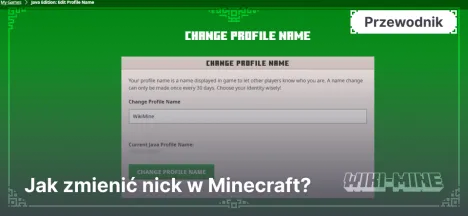 Jak zmienić nick w Minecraft?