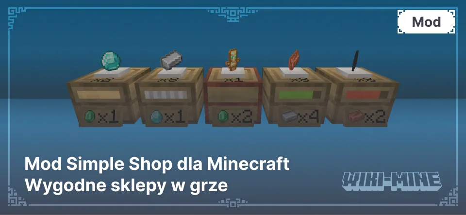 Mod Simple Shop dla Minecraft – wygodne sklepy w grze