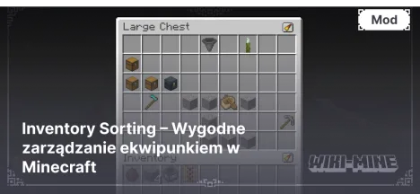 Inventory Sorting – Wygodne zarządzanie ekwipunkiem w Minecraft