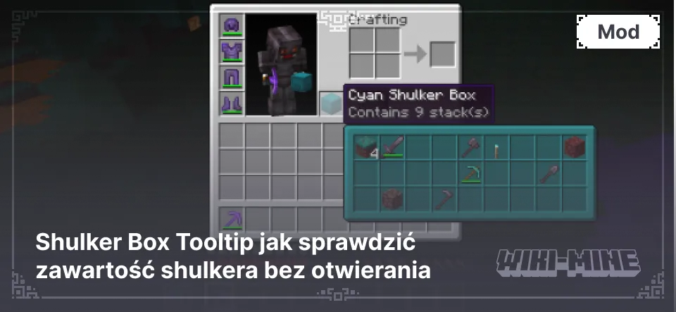 Shulker Box Tooltip jak sprawdzić zawartość shulkera bez otwierania